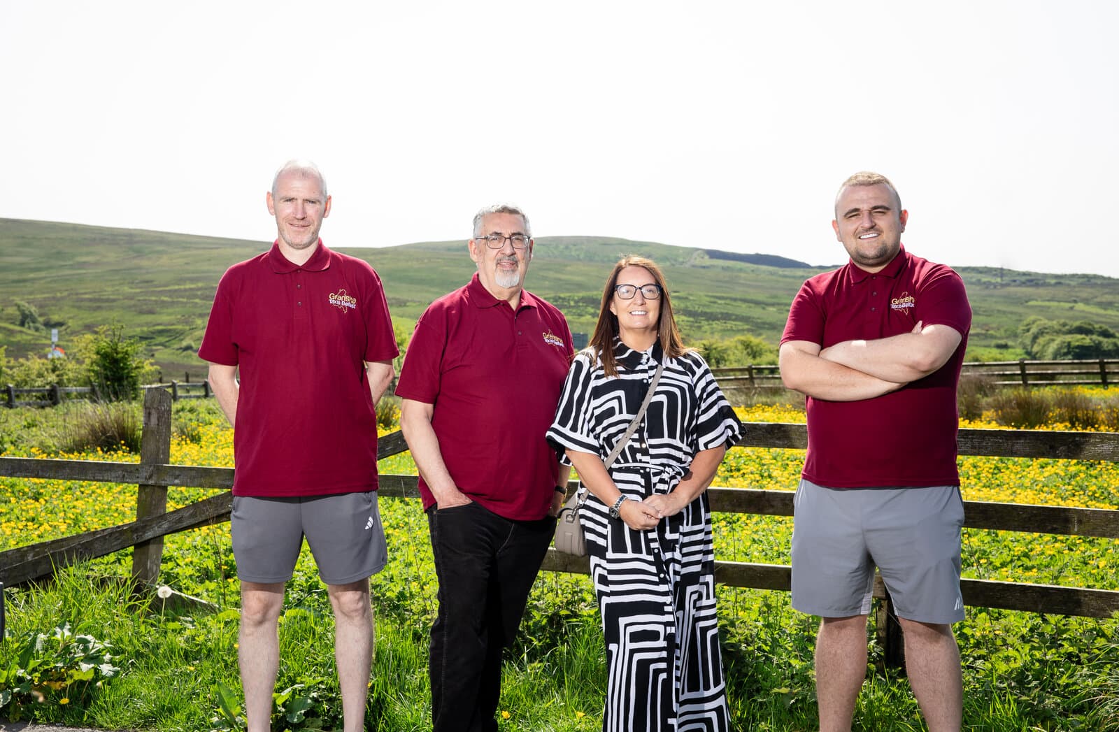 Gransha Taxis team in scenic Belfast hills