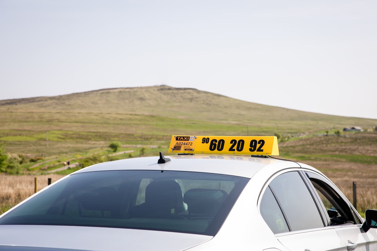Gransha Taxis van in Belfast countryside