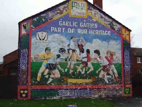 Gaelic games tribute mural, Ardoyne