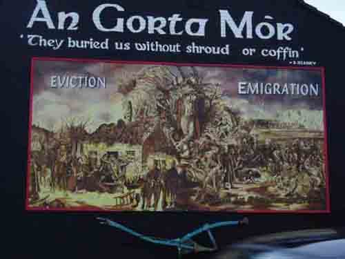 An Gorta Mór (The Great Famine) mural, Ardoyne