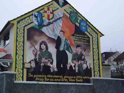 Ballymurphy volunteers mural