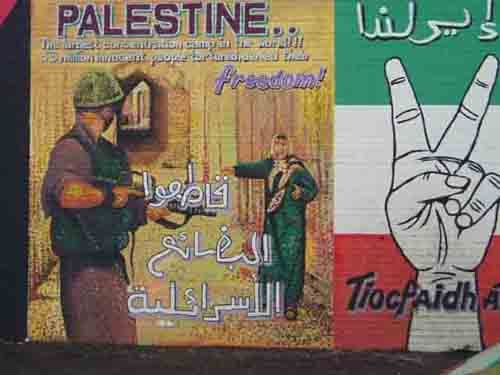 Republican-Palestinian solidarity mural, Falls Road