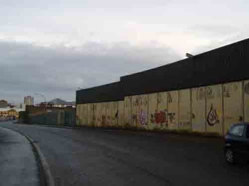 Peace wall with messages from visitors