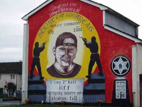 Loyalist memorial mural, Shankill Road