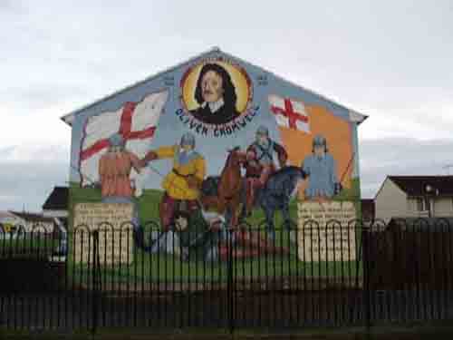 Cromwell's men mural on the Shankill Road