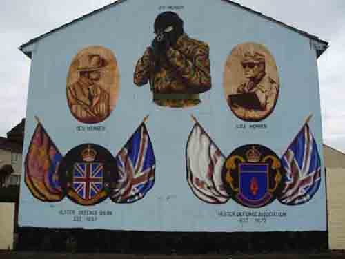Loyalist mural on the Shankill Road
