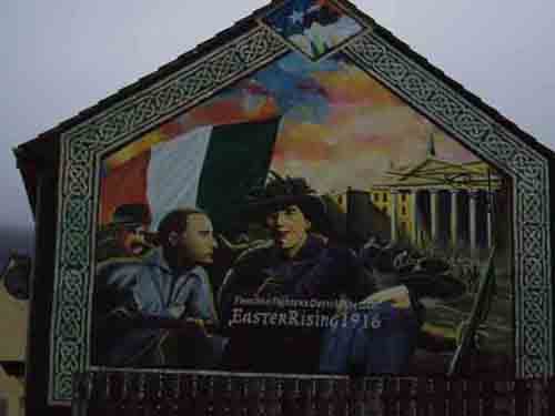 Easter Rising 1916 commemoration mural, Whiterock